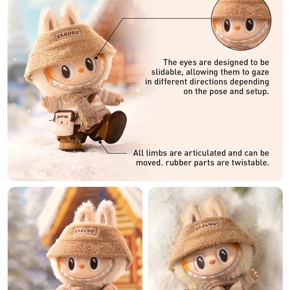 Pop Mart Dress Be Latte Labubu Large vinyl face doll - New - Very Rare! - Picture 9 of 12